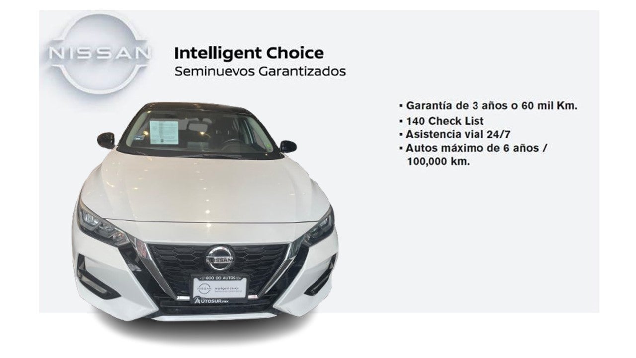2022 Nissan Sentra ADVANCE L4 2.0L 145 CP 4 PUERTAS AUT BA AA