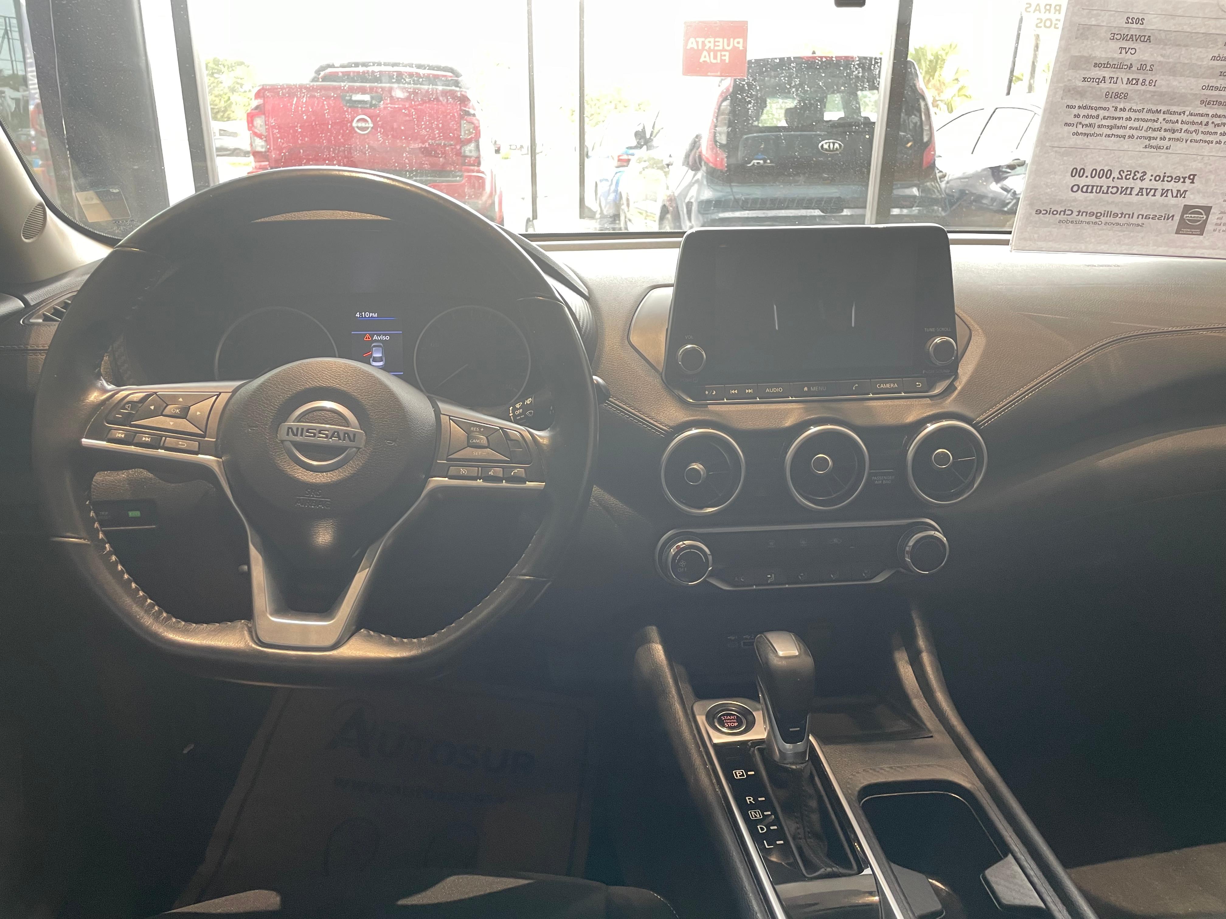 2022 Nissan Sentra ADVANCE L4 2.0L 145 CP 4 PUERTAS AUT BA AA